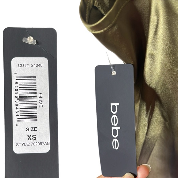 Olive Bebe Cowl Neck Slip Dress - Picture 6 of 6